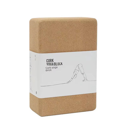 369 High-Density Cork Yoga Block for Beginners Leg Pressure Dance Block 22.5*15*7.5Cm