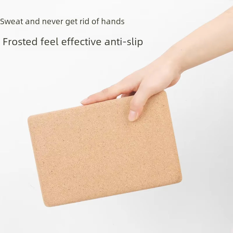 369 High-Density Cork Yoga Block for Beginners Leg Pressure Dance Block 22.5*15*7.5Cm